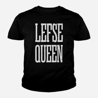 Lefse Queen | Lefse Rolling Team Youth T-shirt | Crazezy AU
