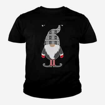 Lefse Rolling Christmas Tomte Gnome Scandinavian Sweatshirt Youth T-shirt | Crazezy