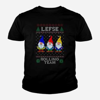 Lefse Rolling Team, Christmas Baking Tomte Gnome Xmas Women Raglan Baseball Tee Youth T-shirt | Crazezy CA
