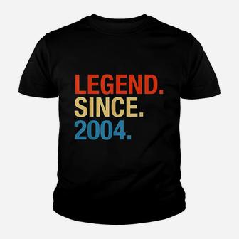 Legend Since 2004 17 Years Old 17Th Birthday Youth T-shirt | Crazezy CA