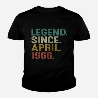 Legend Since April 1966 55Th Birthday Youth T-shirt | Crazezy