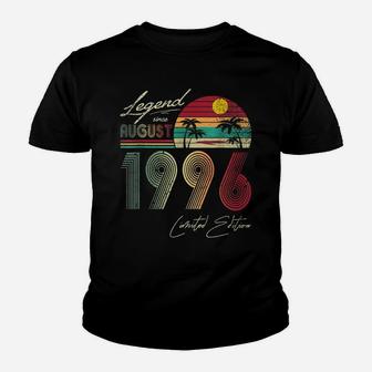Legend Since August 1996 Tee 23Th Birthday Gift 23 Yrs Old Youth T-shirt | Crazezy