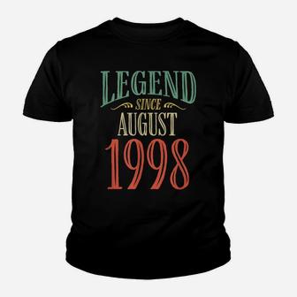 Legend Since August 1998 Birthday Gift Youth T-shirt | Crazezy