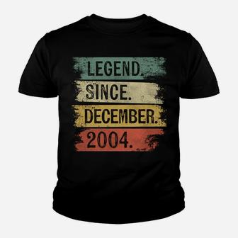 Legend Since December 2004 16 Year Old 16Th Birthday Gifts Youth T-shirt | Crazezy