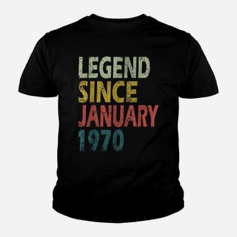 Legend Since January 1970 50Th Birthday Gift 50 Year Youth T-shirt | Crazezy CA