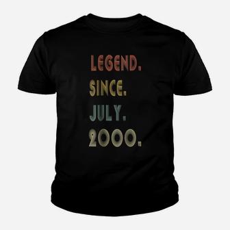 Legend Since July 2000 Shirt - Age 18Th Birthday Funny Gift Youth T-shirt | Crazezy