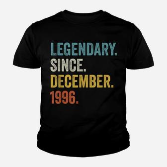 Legendary Since December 1996 25Th Birthday Youth T-shirt | Crazezy AU