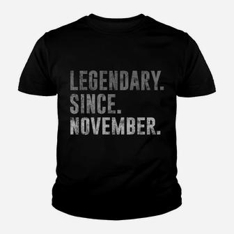 Legendary Since November 1971 50Th Birthday Vintage 1971 Sweatshirt Youth T-shirt | Crazezy