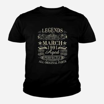 Legends Were Born In March 1991 30Th Birthday Gift Youth T-shirt | Crazezy CA