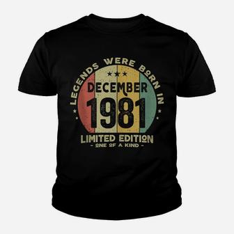 Legends Were Born In November 1981 Classic 40Th Birthday Youth T-shirt | Crazezy