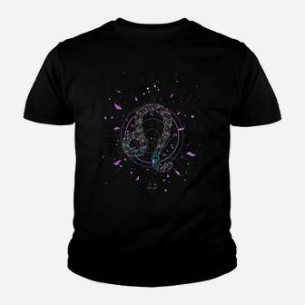 Leo Zodiac Sign Floral Flower July August Birthday Youth T-shirt | Crazezy CA