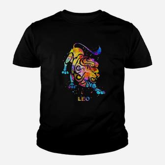 Leo Zodiac Sign Youth T-shirt | Crazezy