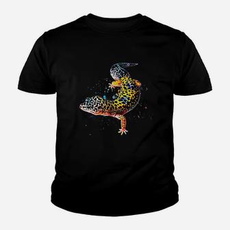 Leopard Gecko Watercolor Reptile Keeper Gecko Fan Youth T-shirt | Crazezy DE