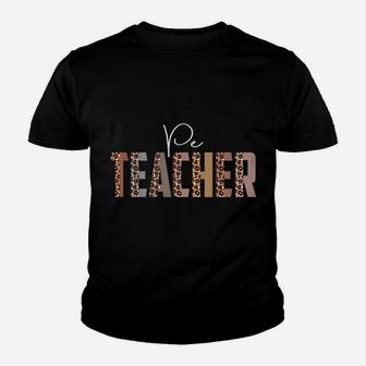 Leopard Pe Teacher Funny Job Title School Worker Youth T-shirt | Crazezy AU