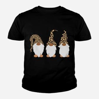 Leopard Print Gnomes Cute Christmas Youth T-shirt | Crazezy CA
