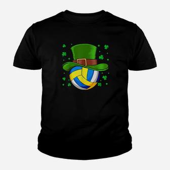 Leprechaun Hat Shamrock Irish Volleyball Youth T-shirt - Monsterry CA