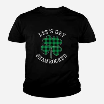 Lets Get Sham Rocked Green Youth T-shirt | Crazezy UK