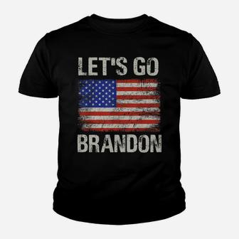 Let's Go Brandon Us Flag Funny Sweatshirt Youth T-shirt | Crazezy DE