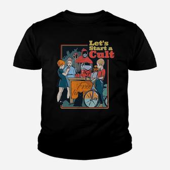 Let's Start A Cult Vintage Funny Demon Games Gift Youth T-shirt | Crazezy
