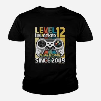 Level 12 Unlocked Awesome 2009 Youth T-shirt | Crazezy DE