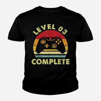 Level 3 Complete Vintage Celebrate 3Rd Wedding Youth T-shirt | Crazezy