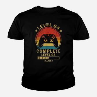 Level 4 Complete Level 5 Loading Gamers 4Th Birthday Gift Youth T-shirt | Crazezy DE