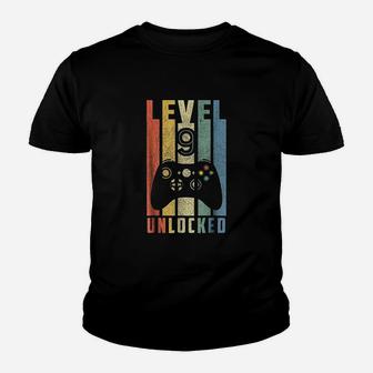 Level 9 Unlocked Youth T-shirt | Crazezy