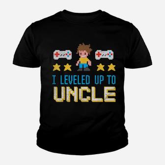 Leveled Up To Uncle Gamer Pregnancy Announcement Youth T-shirt - Monsterry UK