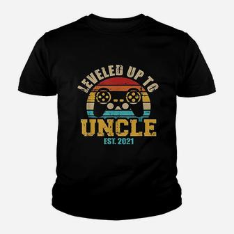 Leveled Up To Uncle Youth T-shirt | Crazezy UK
