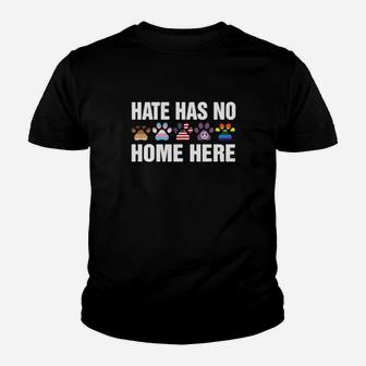 Lgbt Hate Has No Home Here Dog Funny Youth T-shirt - Monsterry DE