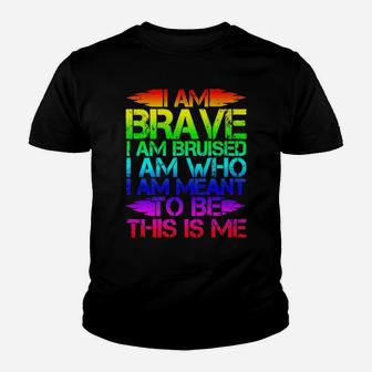 Lgbt I'm Brave Youth T-shirt - Monsterry