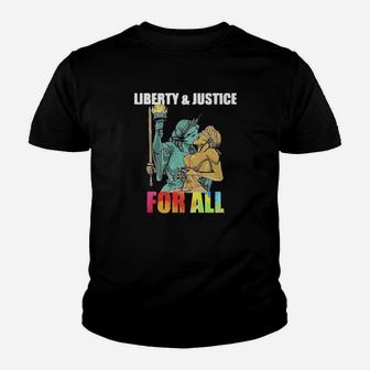 Lgbt Liberty And Justice For All Youth T-shirt - Monsterry AU
