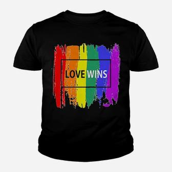 Lgbt Love Wins Youth T-shirt - Monsterry UK