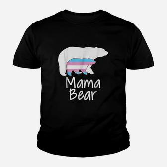 Lgbt Mom Mama Bear Mothers Transgender Pride Rainbow Youth T-shirt | Crazezy UK