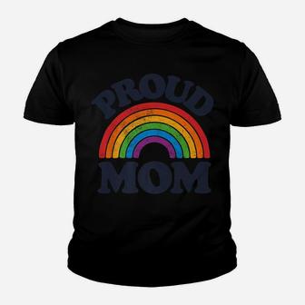 Lgbtq Proud Mom Gay Pride Lgbt Ally Rainbow Mother's Day Youth T-shirt | Crazezy UK