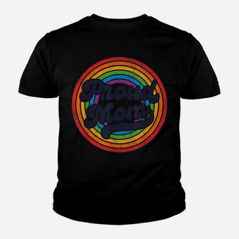 Lgbtq Proud Mom Gay Pride Lgbt Ally Rainbow Mother's Day Youth T-shirt | Crazezy UK