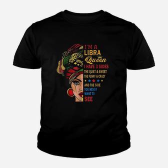 Libra Queens Are Born In September 23 October 22 Youth T-shirt | Crazezy AU