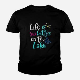 Life Is Better On The Lake Summer Youth T-shirt | Crazezy CA