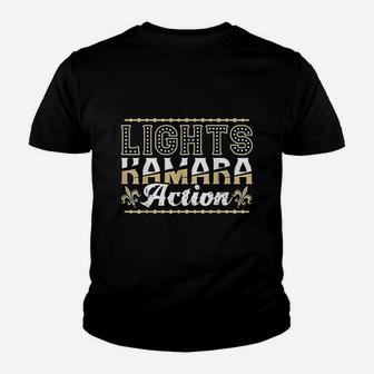 Lights Kamara Action Funny Football New Orleans Youth T-shirt - Thegiftio UK