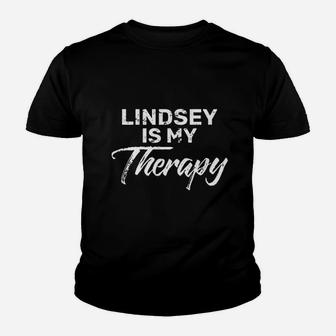 Lindsey Is My Therapy Youth T-shirt | Crazezy