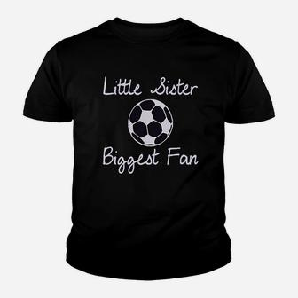 Little Sister Biggest Fan Youth T-shirt | Crazezy UK