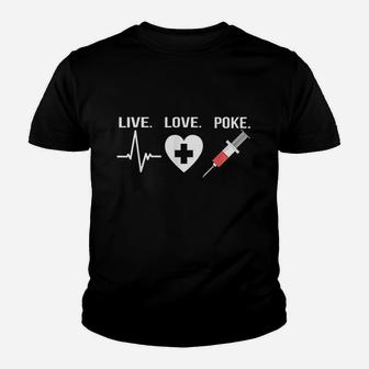 Live Love Poke Youth T-shirt | Crazezy