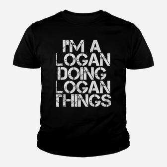 Logan Funny Surname Family Tree Birthday Reunion Gift Idea Youth T-shirt | Crazezy DE