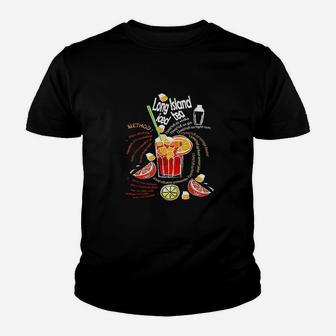 Long Island Iced Tea Cocktail Youth T-shirt | Crazezy