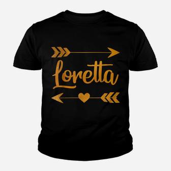 Loretta Personalized Name Funny Birthday Custom Gift Idea Youth T-shirt | Crazezy DE