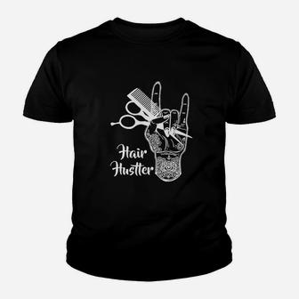 Lorsu Women Hair Funny Hairdresser Stylist Tattoos Art Graphic Youth T-shirt - Thegiftio