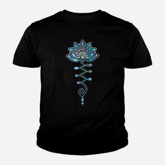 Lotus Flower Unalome Yoga Meditation Awareness Zen T-Shirt Youth T-shirt | Crazezy DE