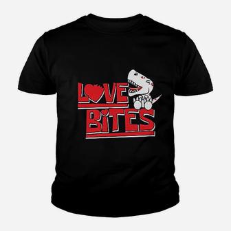 Love Bites Dinosaur Youth T-shirt | Crazezy