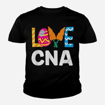 Love Cna Cute Easter Egg Hunt Bunny Pet Lover Youth T-shirt | Crazezy CA