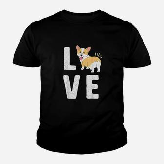 Love Corgis Heart Welsh Puppy Dog Lover Sitter Gift Youth T-shirt | Crazezy CA